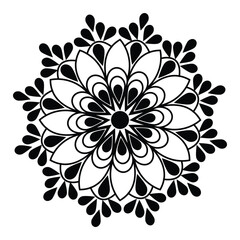 Beautiful Mandala line art pattern design for indian festivals