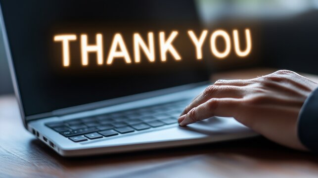 A sincere expression of gratitude from the digital realm and beyond is being conveyed through these words