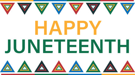 Juneteenth Freedom Day Vector Illustration