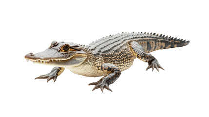 Naklejka premium Wild crocodile animal wildlife in studio