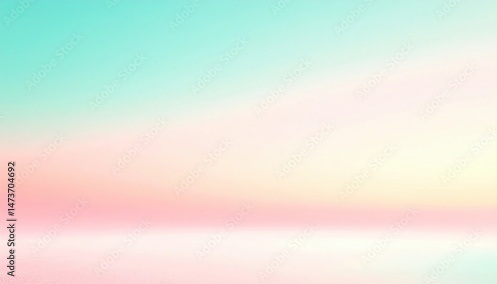Aufkleber serene colorful gradient abstract background digital art minimalist design calm environment wide vie