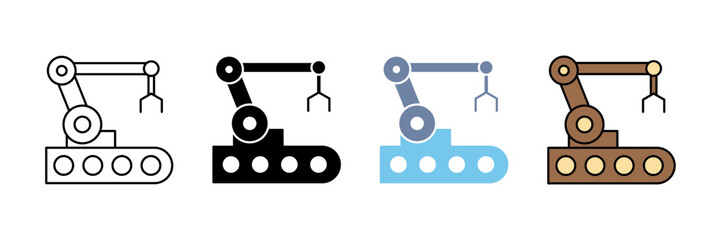 machinery concept line icon. Simple element illustration.