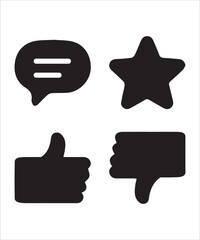 Social Interaction Icons for Feedback, Ratings, and Communication
