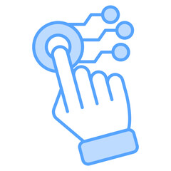 User Experience  Blue Icon