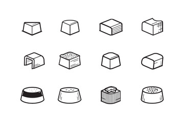 Minimalist Polenta Icon for Menus
