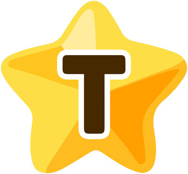 Star Alphabet T
