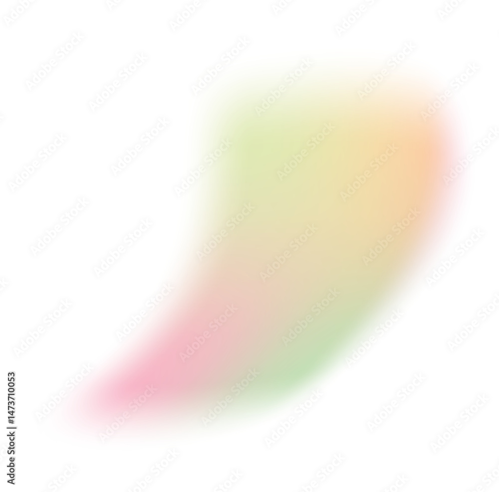 Poster abstract blurry gradient shape. pastel colored mesh fluid liquid element. soft light blob with aura 