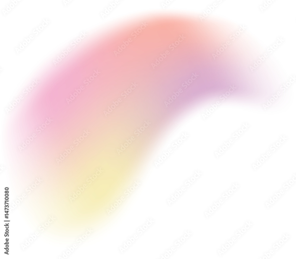 Poster abstract blurry gradient shape. pastel colored mesh fluid liquid element. soft light blob with aura 