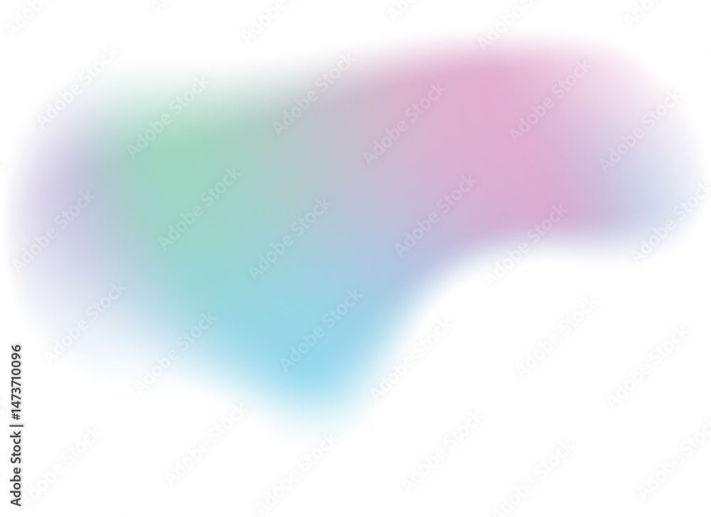 Poster abstract blurry gradient shape. pastel colored mesh fluid liquid element. soft light blob with aura 