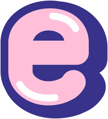Alphabet e Sticker