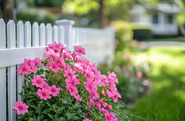 Fototapeta premium Two women in serene meditation amongst blooming trees