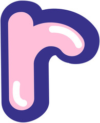 Alphabet r Sticker