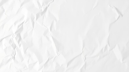 Obraz premium High-resolution image of a crumpled white paper texture suitable for backgrounds or design elements
