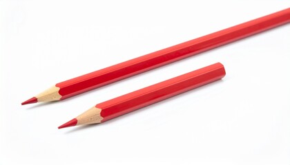 red pencil isolated on white