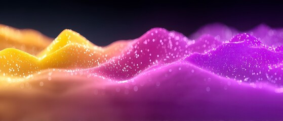 Ethereal Landscape Sparkles Digital Fantasy Backdrop Abstract Graphic Element