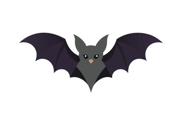 Fototapeta premium bat-animal-isolated-flat-illustration-on-white-bac (