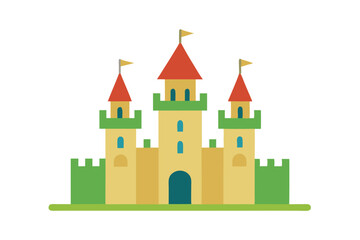 Fototapeta premium Castle Vector Illustration Icon 