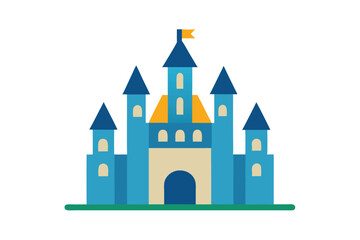 Castle Vector Illustration Icon 