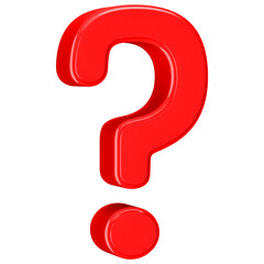 red question mark