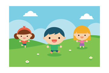 children playing with a ball