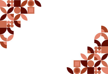 geometric background with Brown color