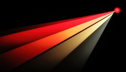 Radiant, diagonal streaks of vibrant color, emanating from a central point, against a stark black background