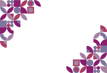 geometric background with Purple color combination