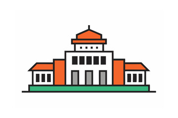 vector illustration of a building