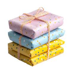 Wrapping paper isolated on transparent background.
