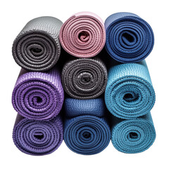 Yoga Mat isolated on transparent background.