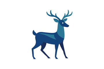 vector illustration of a deer