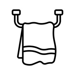 Towel icon vector set on white background