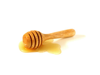 Honey with honey dipper