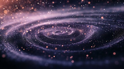 Obraz premium A spiral galaxy, filled with stars and swirling dust, stretches across the image. It’s a stunning example of a galactic structure.