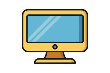 Vector Illustration of Monitor 