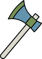 Axe icon vector illustration isolated on white background.