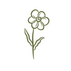 Single Large Floral Design with Elegant Curves for Sophisticated and Minimalist Home Decor