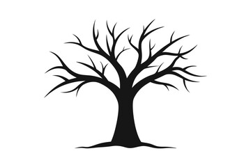 Leafless Tree Silhouette Icon