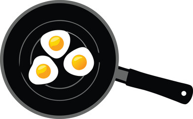 Fried egg vector icon