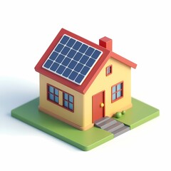 house with solar panels