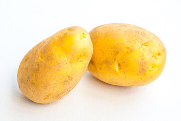 Close up of fresh organic potato