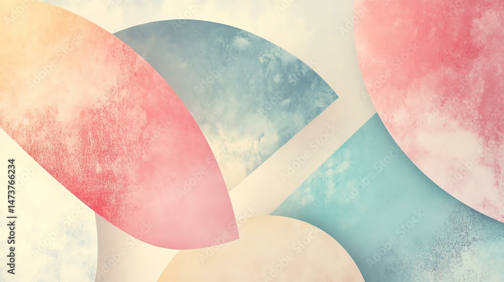 Poster the photo features a vibrant, abstract background filled with diverse shapes and colors. it’s a visu