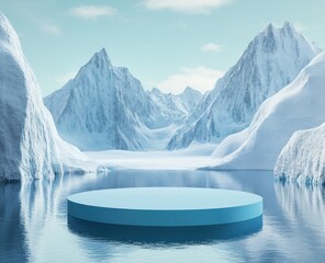 Icy Glacial Platform