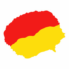 Obraz premium red and yellow abstract watercolor vector with white background 