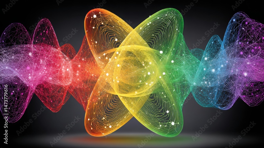 Poster colorful abstract background design featuring vibrant patterns and energetic textures for creative a
