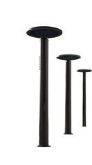 Elegant garden lights with solar panels, perfect for summer evenings.