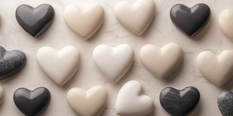 Obraz premium Romantic HeartShaped Candies Valentines Day Treats