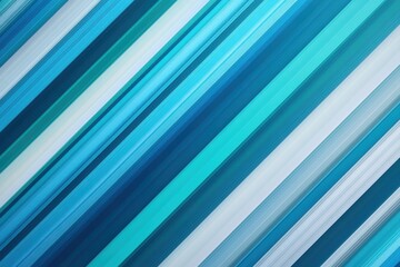 Fototapeta premium Diagonal, vibrant, color gradient stripes in teal, turquoise, blue, and white. Sleek, abstract background with diagonal lines