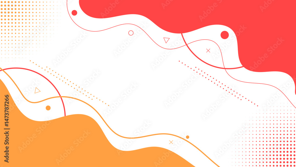 Poster abstract pop art color paint splash pattern background. memphis geometry background