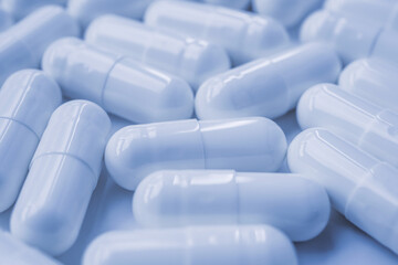 medicine pills capsule background close up
